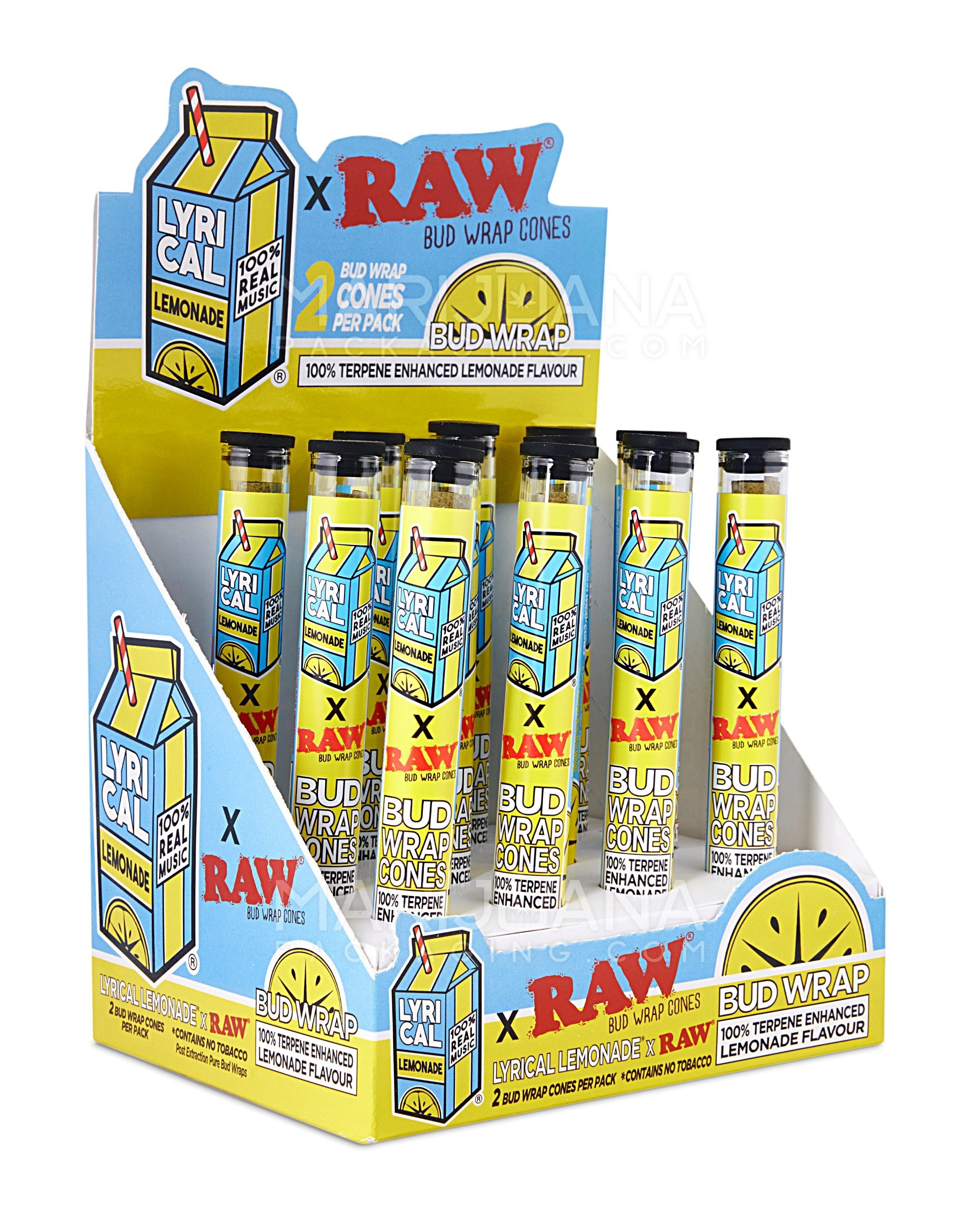 RAW | 'Retail Display' Lyrical Lemonade Terpene Organic Hemp Blunt Wraps | 109mm - Lemonade - 12 Count - 2