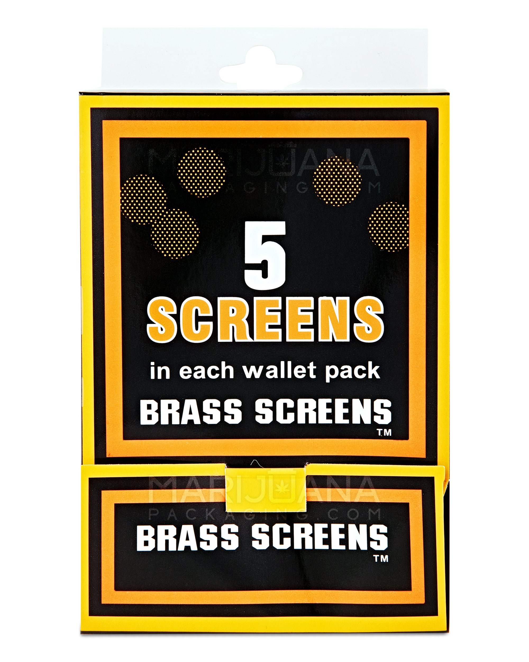 Retail Display | 5 Pack Pipe Screens | 3/4" Diameter - Assorted Metal - 100 Count - 10