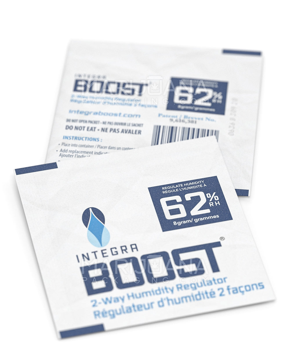 INTEGRA | Boost Humidity Pack | 8 Grams - 62% - 50 Count - 8