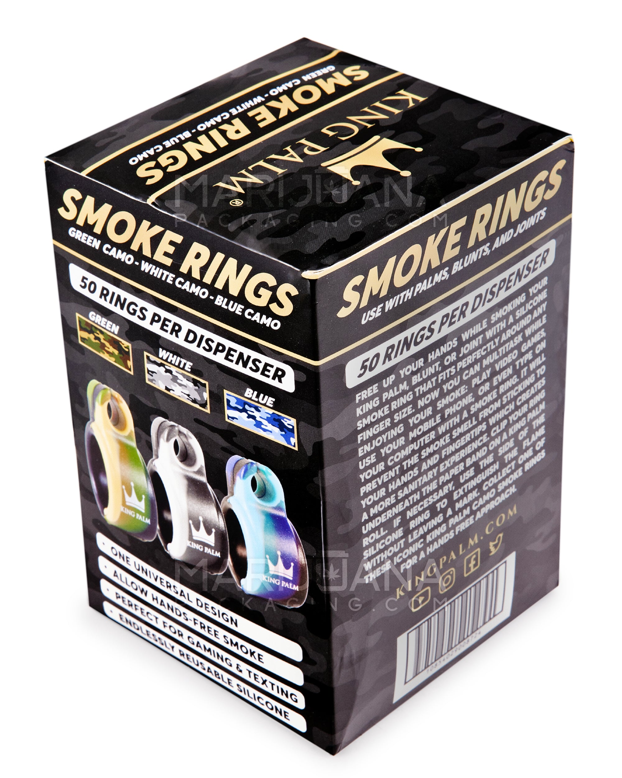 King Palm Blunt Holder Rings - 50 Count