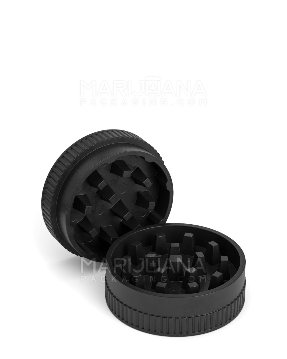 Biodegradable Thick Wall Black Grinder | 2 Piece - 55mm - 12 Count - 6