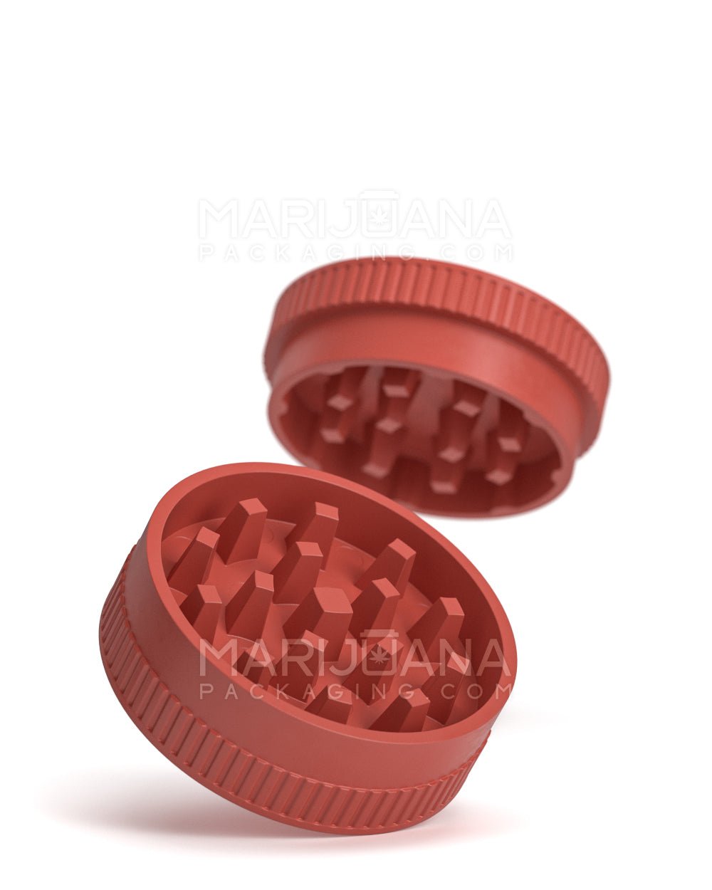 Biodegradable Thick Wall Red Grinder | 2 Piece - 55mm - 12 Count - 8