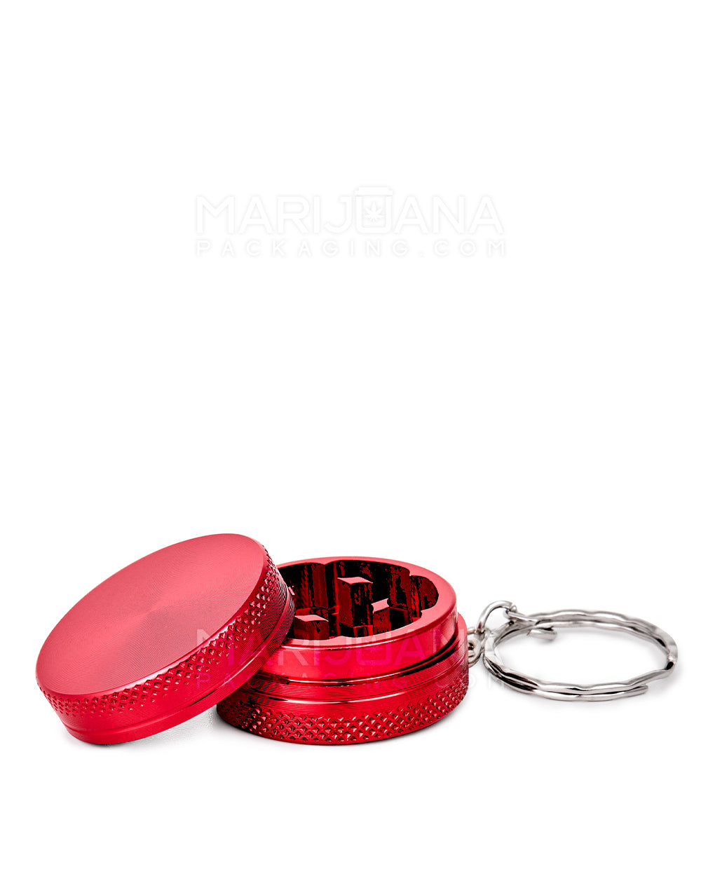 Keychain Grinder | 2 Piece - 31mm - Red - 1