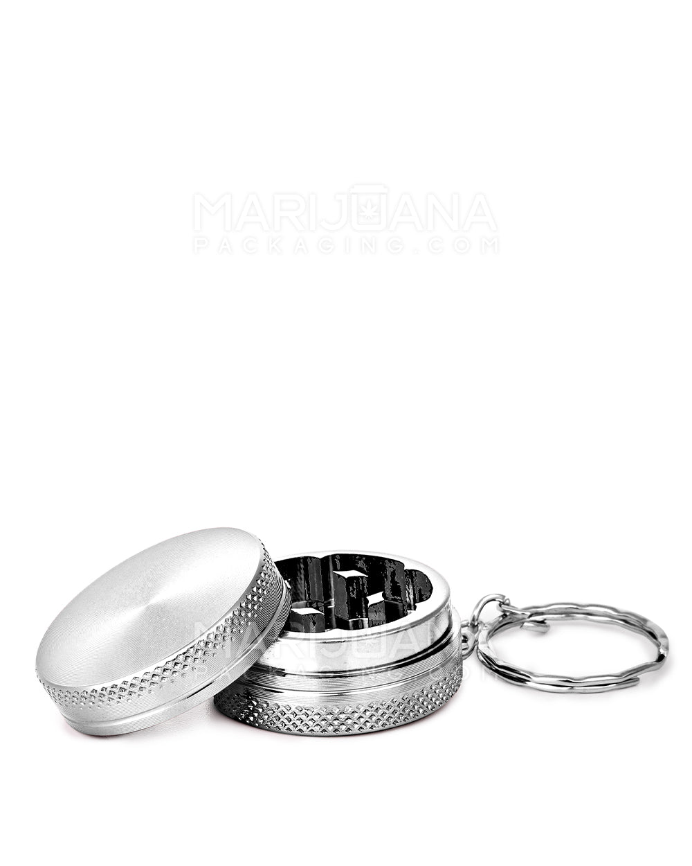 Keychain Grinder | 2 Piece - 31mm - Silver - 1