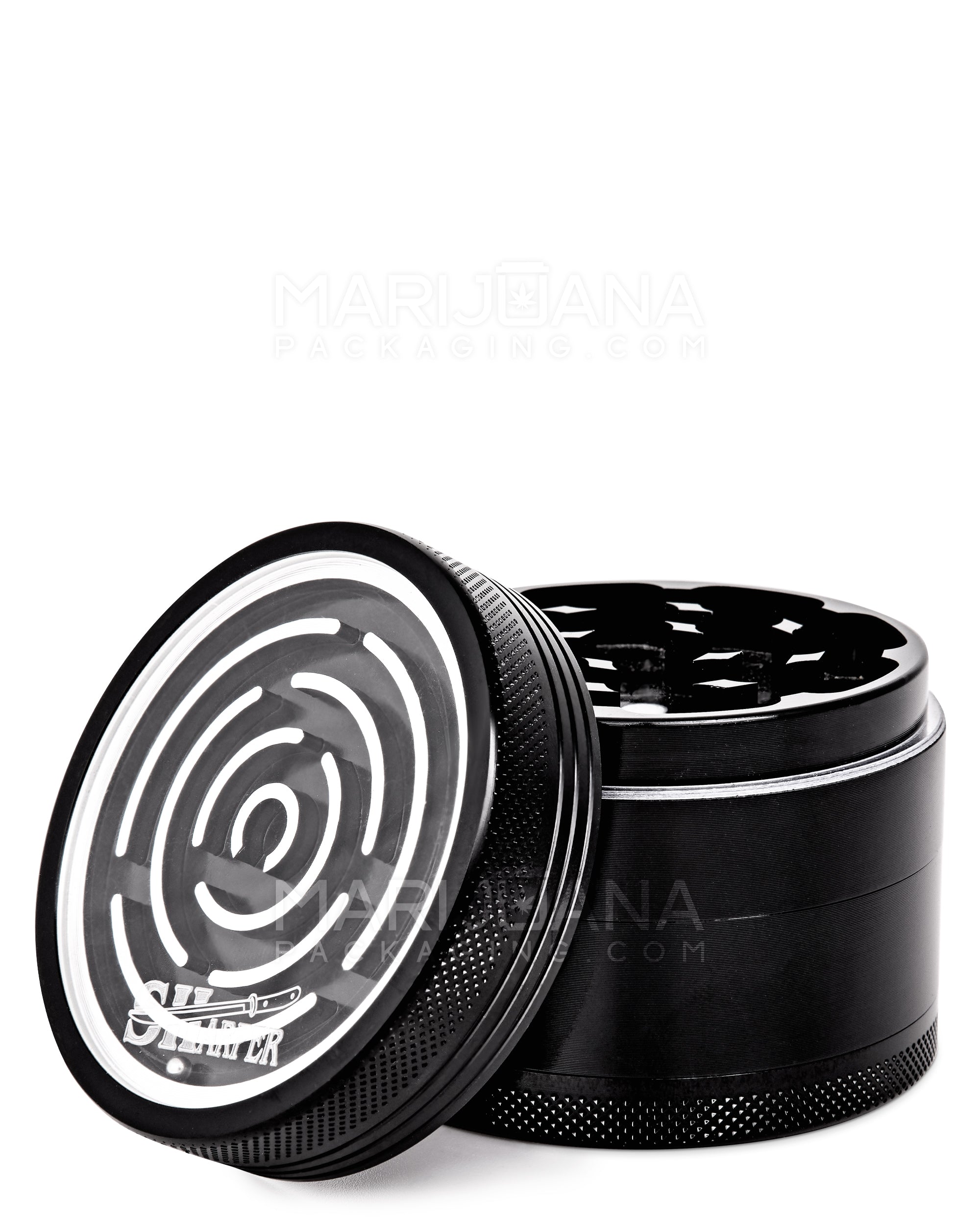 SHARPER | Magnetic Metal Maze Grinder | 4 Piece - 63mm - Black - 1