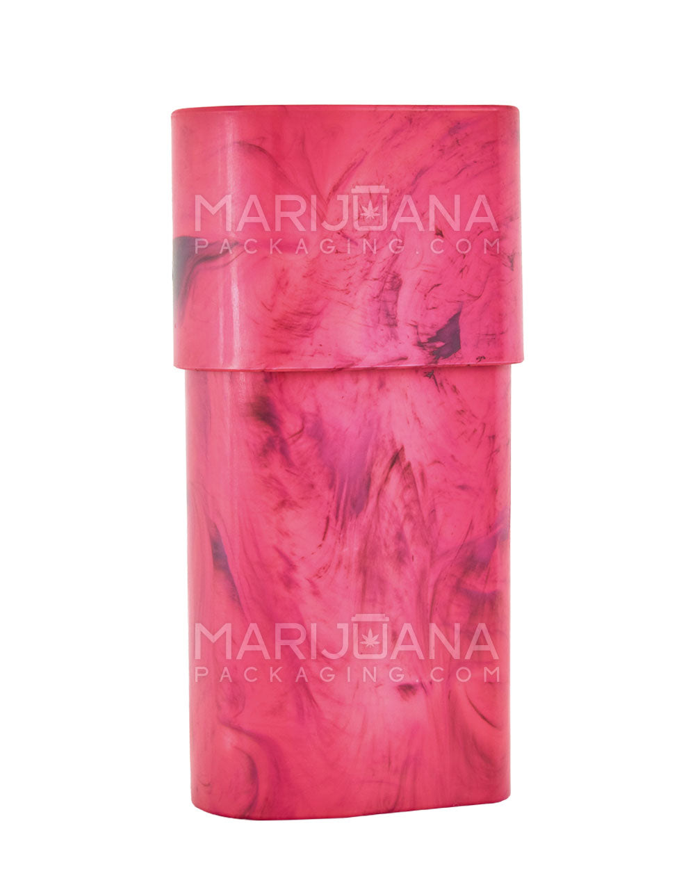 SMOKE SPACE | Marble Pre-Roll Joint Case | 100mm x 54mm - Black & Pink - 84mm Capacity - 3