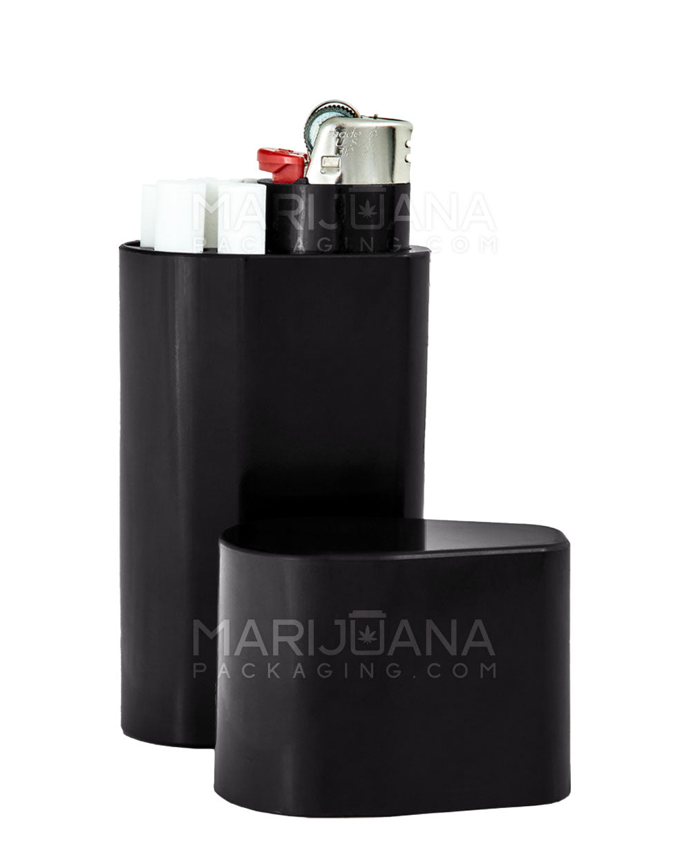 SMOKE SPACE | Marble Pre-Roll Joint Case | 100mm x 54mm - Black - 84mm Capacity - 1