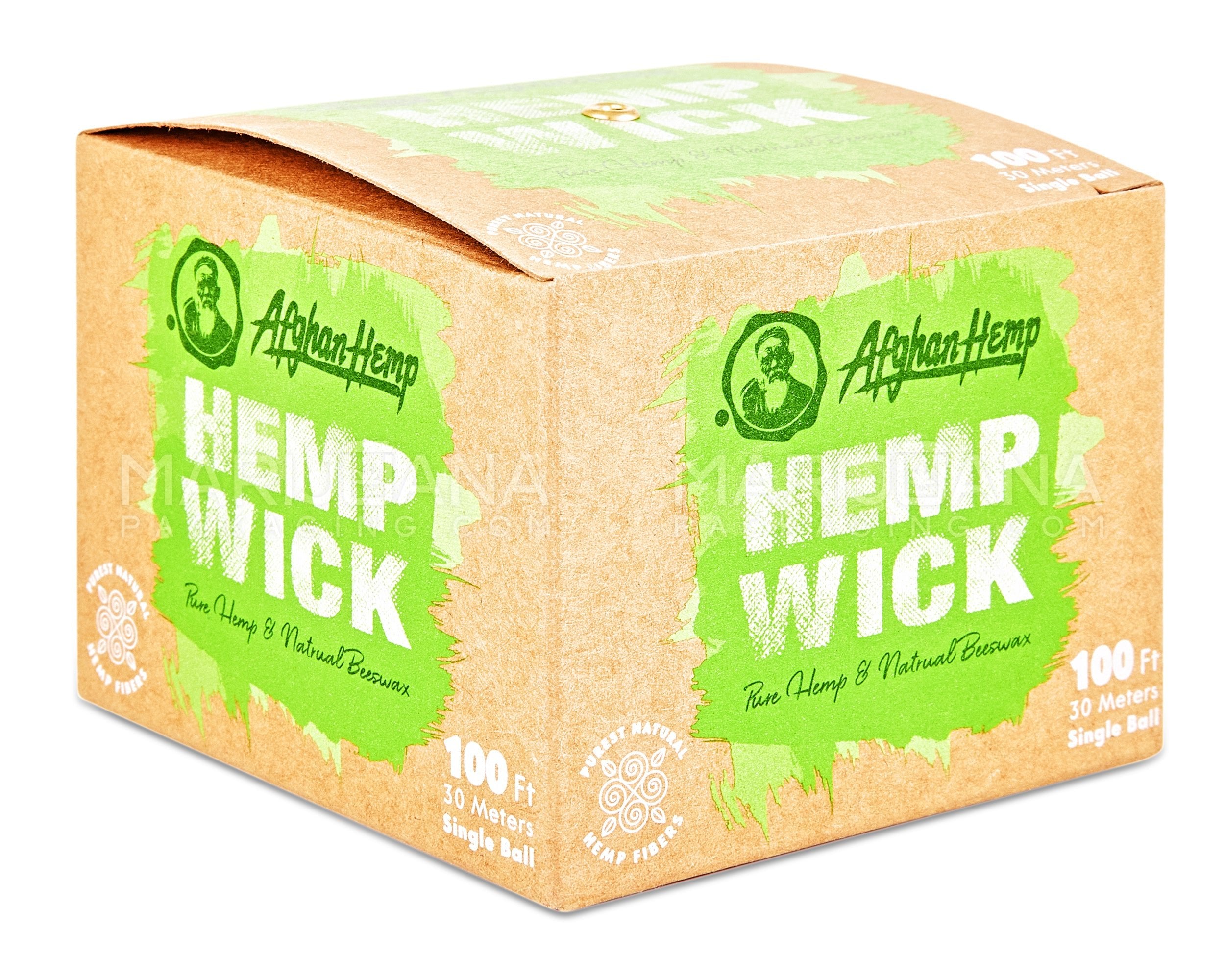 AFGHAN HEMP | Hemp & Beeswax Wick | 100ft Long - All Natural - 4