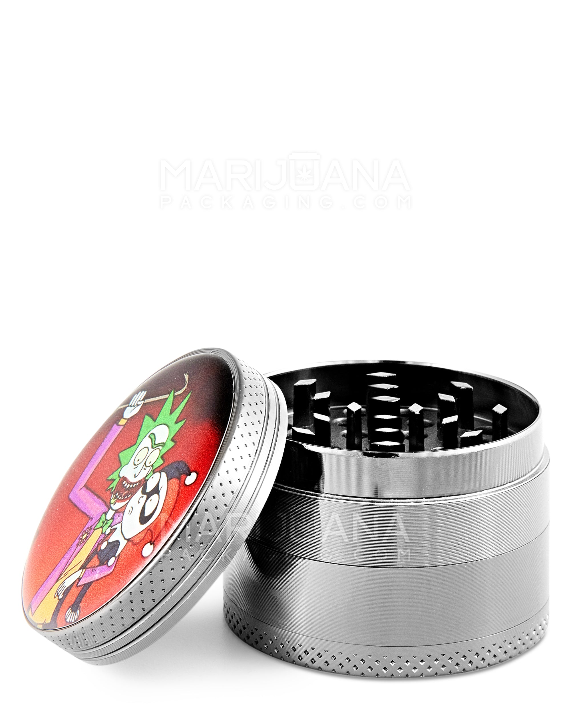 R&M Decal Magnetic Metal Grinder w/ Catcher | 4 Piece - 50mm - Assorted - 20