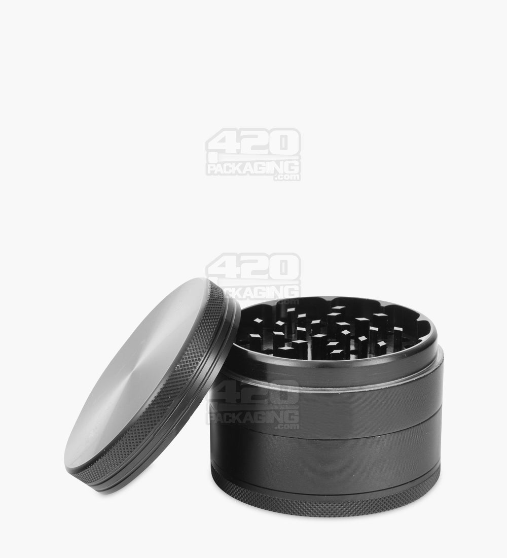 Magnetic CNC Aluminium Metal Grinder w/ Catcher  | 4 Piece - 63mm - Black