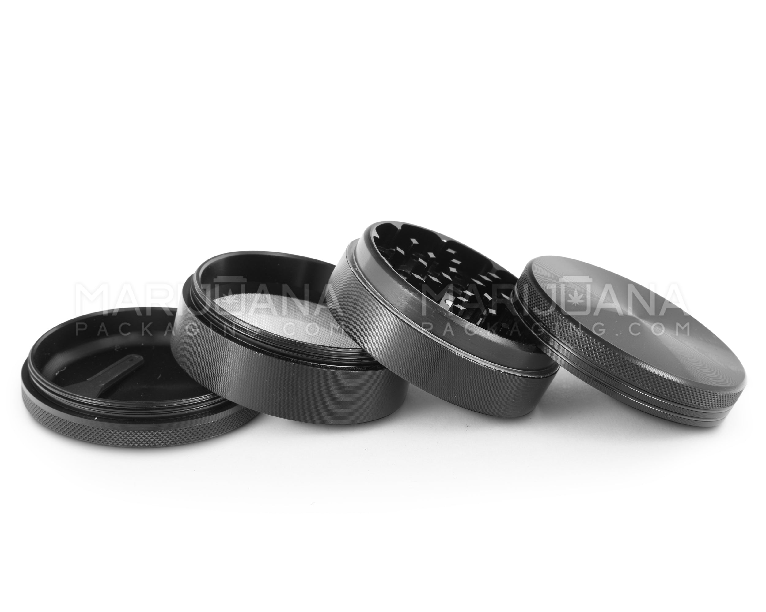 Magnetic CNC Aluminium Metal Grinder w/ Catcher | 4 Piece - 63mm - Black - 3