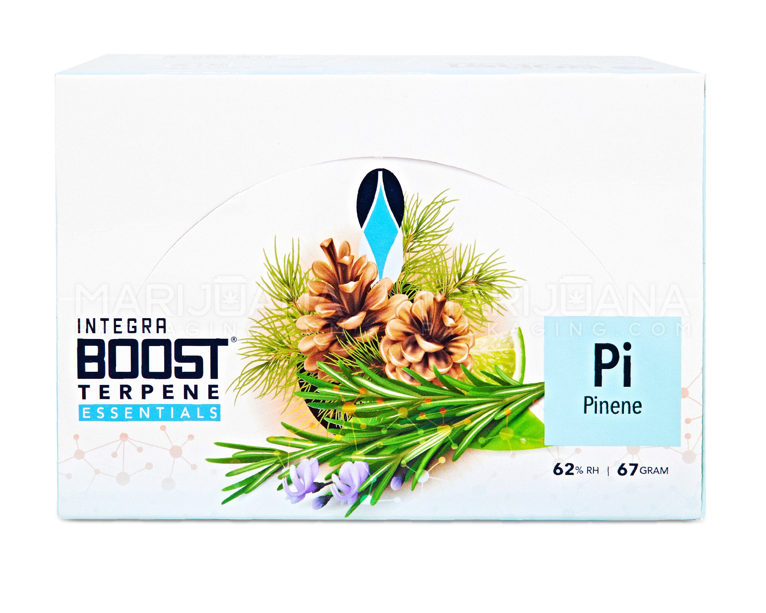 INTEGRA | 'Retail Display' Boost Terpene Essentials Pinene Humidity Pack | 67 Grams - 62% - 12 Count - 6