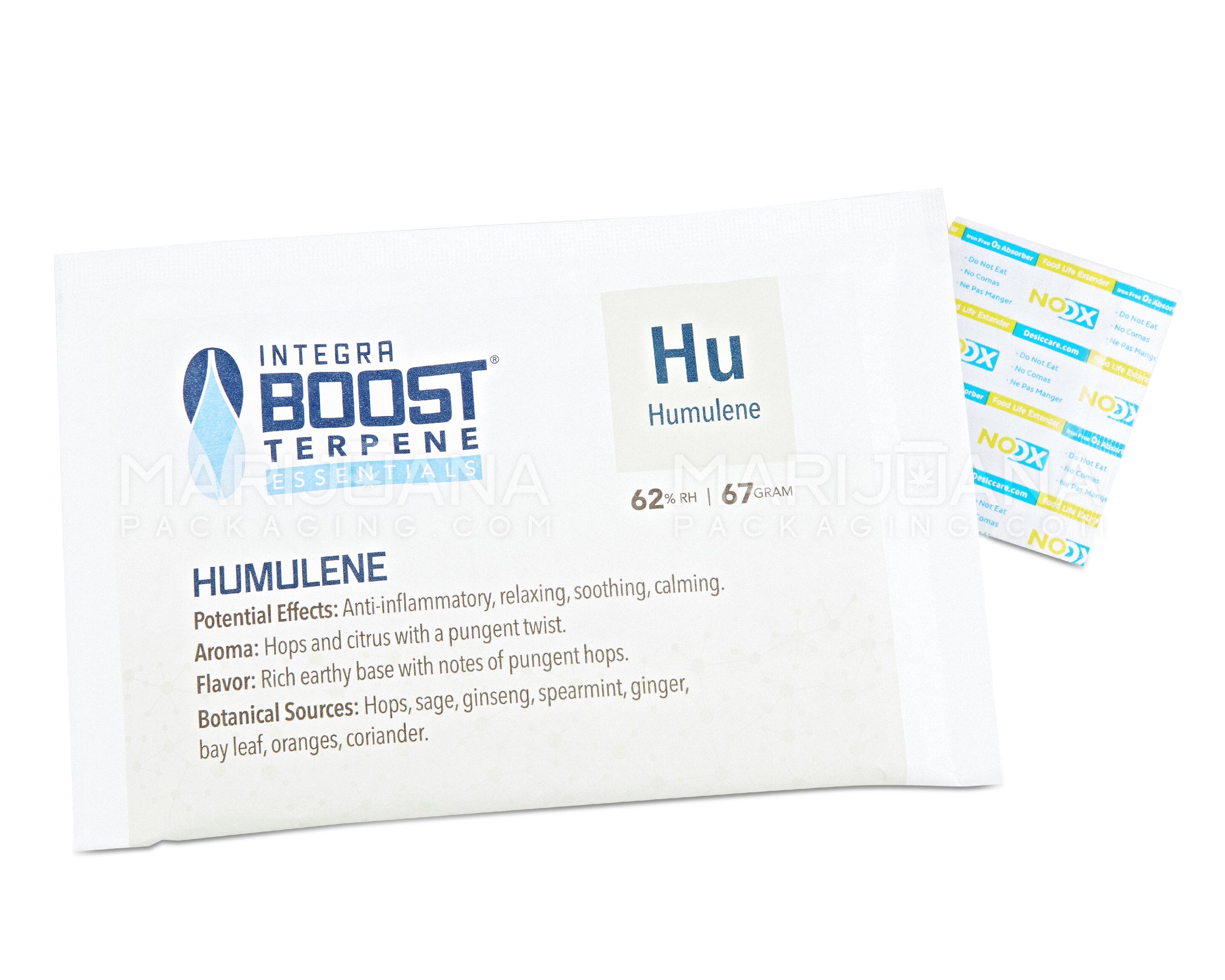 INTEGRA | 'Retail Display' Boost Terpene Essentials Humulene Humidity Pack | 67 Grams - 62% - 12 Count - 4