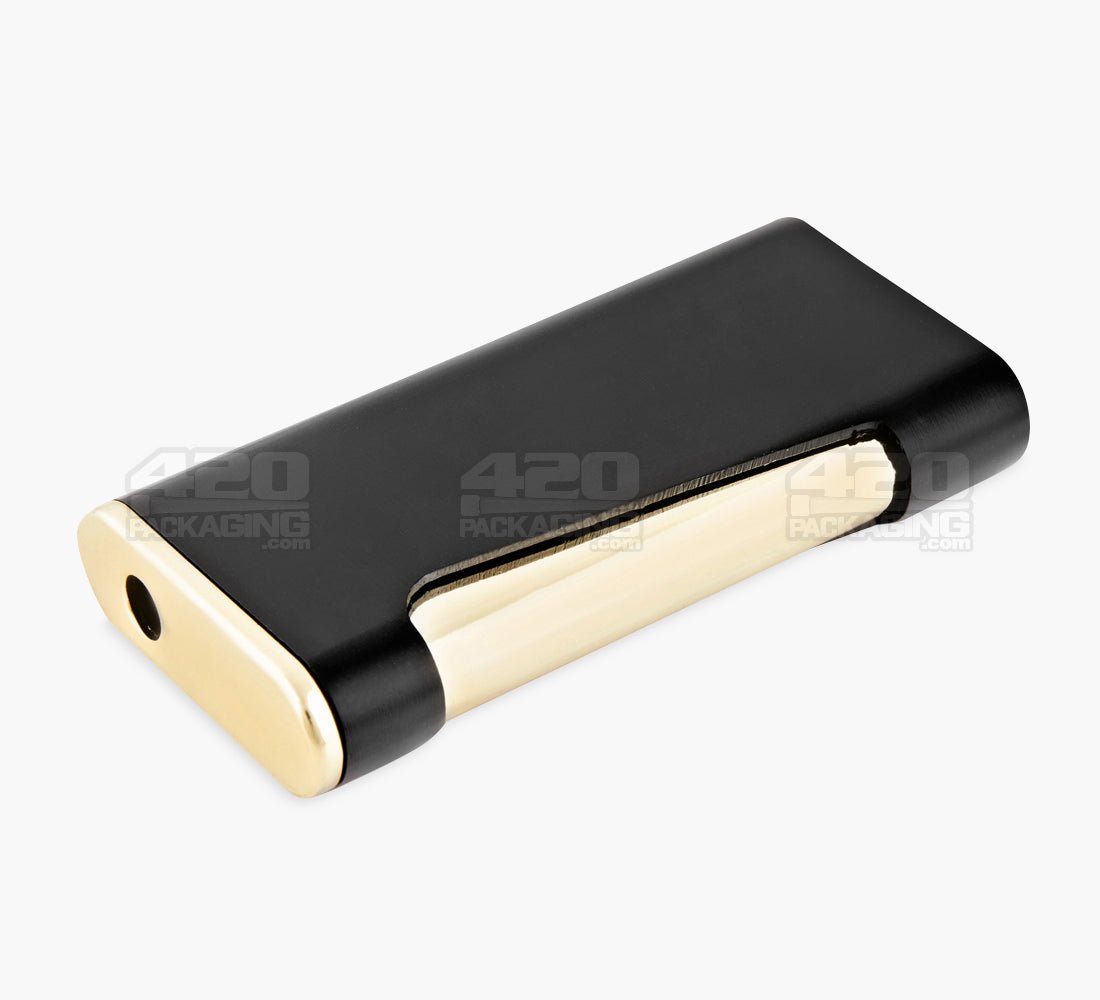 2.5" Nebuleaux Black Torch Butane Lighter w/ Adjustable Blue Flame - 2