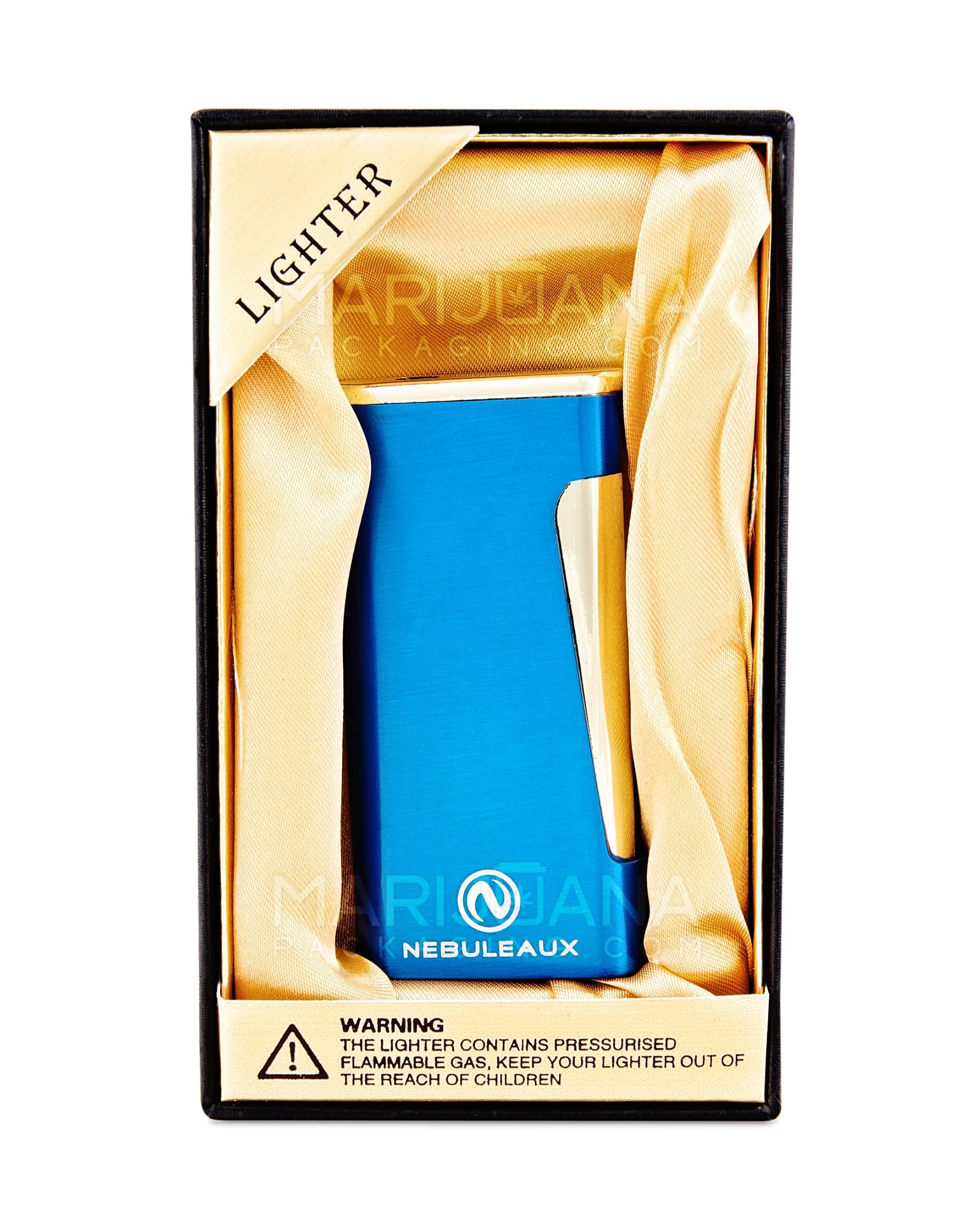 NEBULEAUX | Adjustable Blue Flame Torch Lighter | 2.5in Tall - Butane - Blue - 4