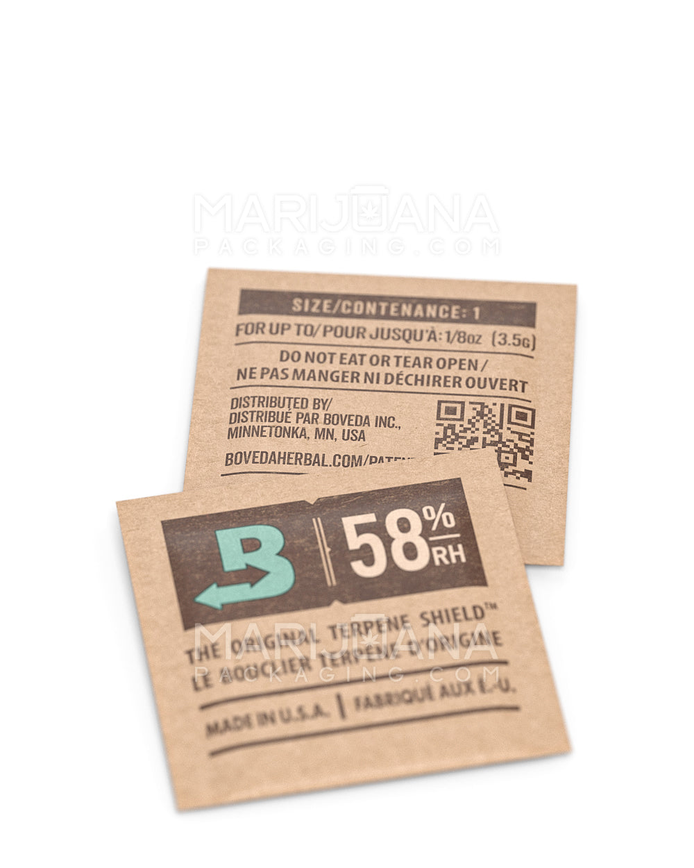 BOVEDA | Small Humidity Control Packs | 1 Gram - 58% - 20 Count - 7