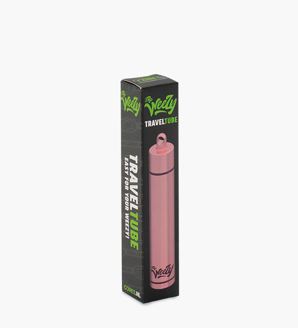 CTIP | 'Retail Display' Weezy Aluminum Travel Tube w/ Lanyard | 115mm - Rose Gold - 12 Count