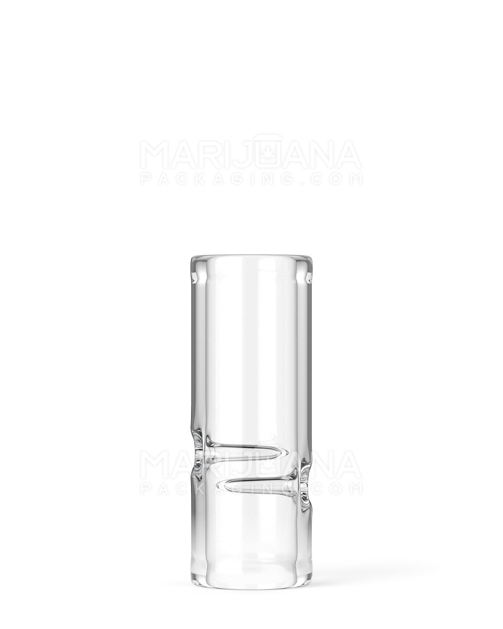 Glass Smoking Filter Tips Notched | 12mm - Clear - 175 Count