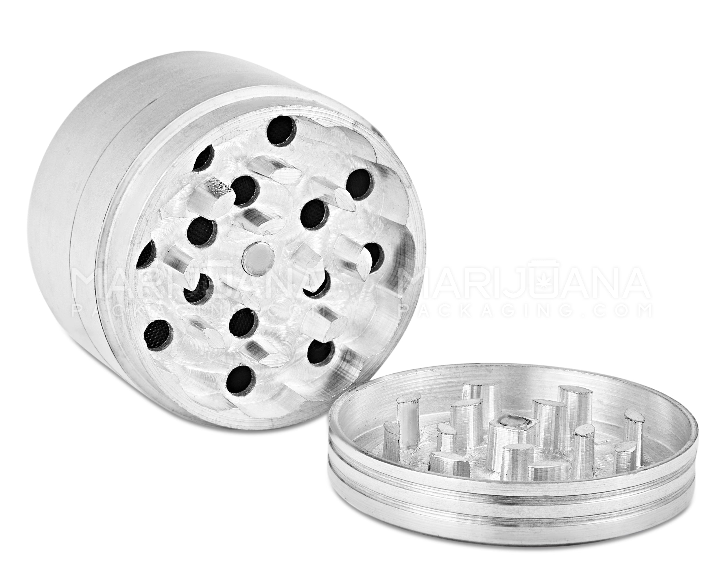 Tobacco Herb Spice Grinder Crusher Smoke 2.0 inch 4-Piece Metal Magnetic  Lid
