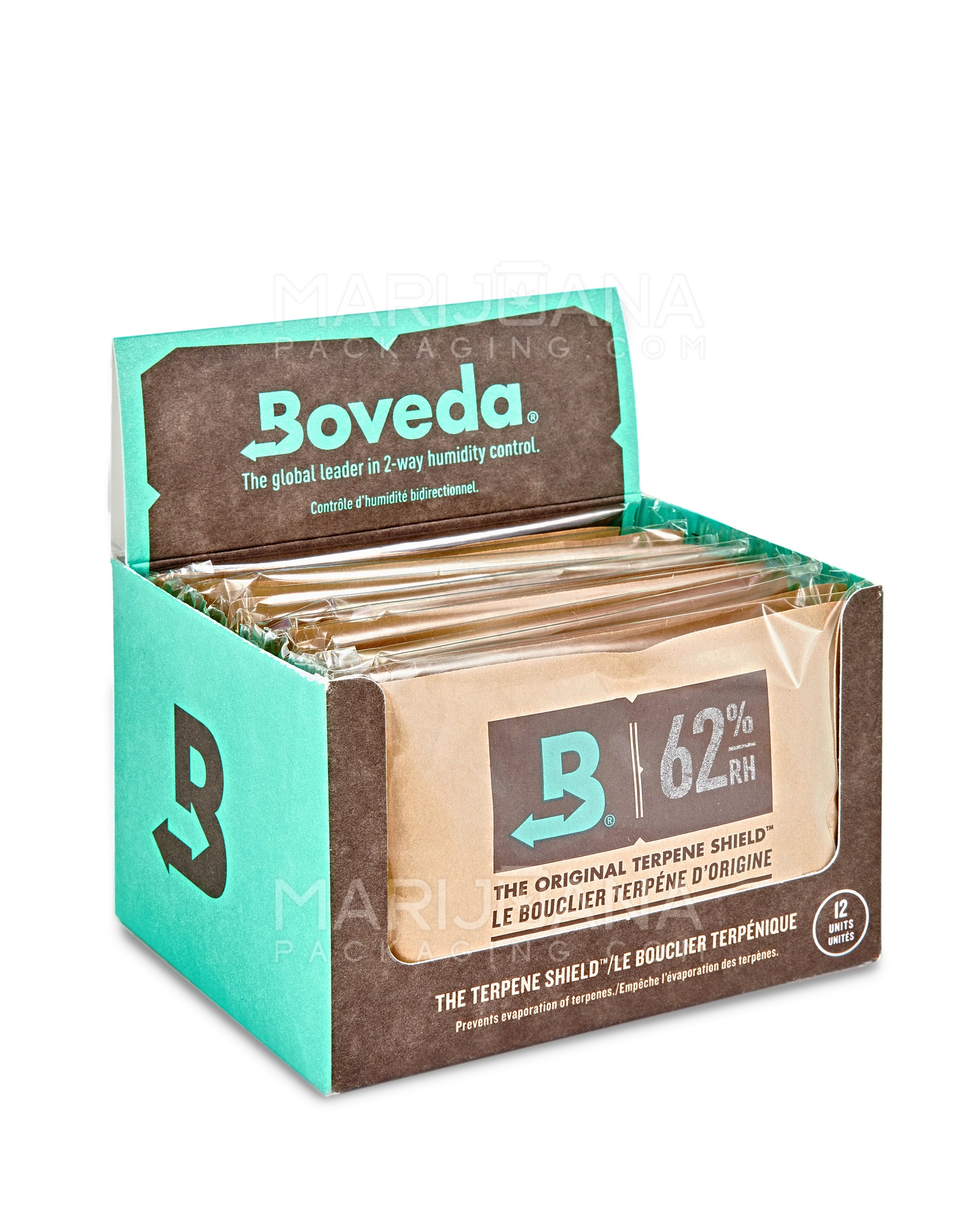 Boveda Retail 60 Gram Capacity 62% Humidity Packs for Weed