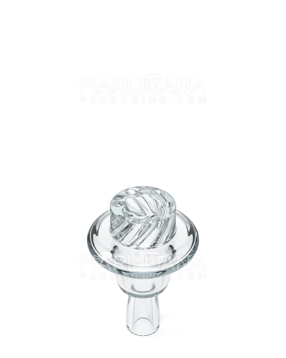 Bell Top Carb Cap | 30mm - Glass - Clear - 3