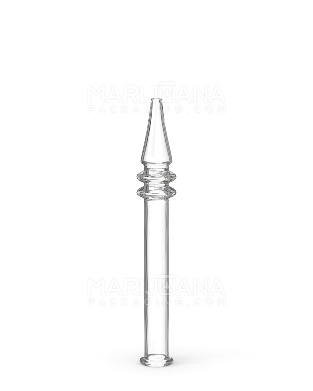 Full Quartz Nectar Collector Dab Pipe | 5in Long - 10mm Attachment - Clear - 1