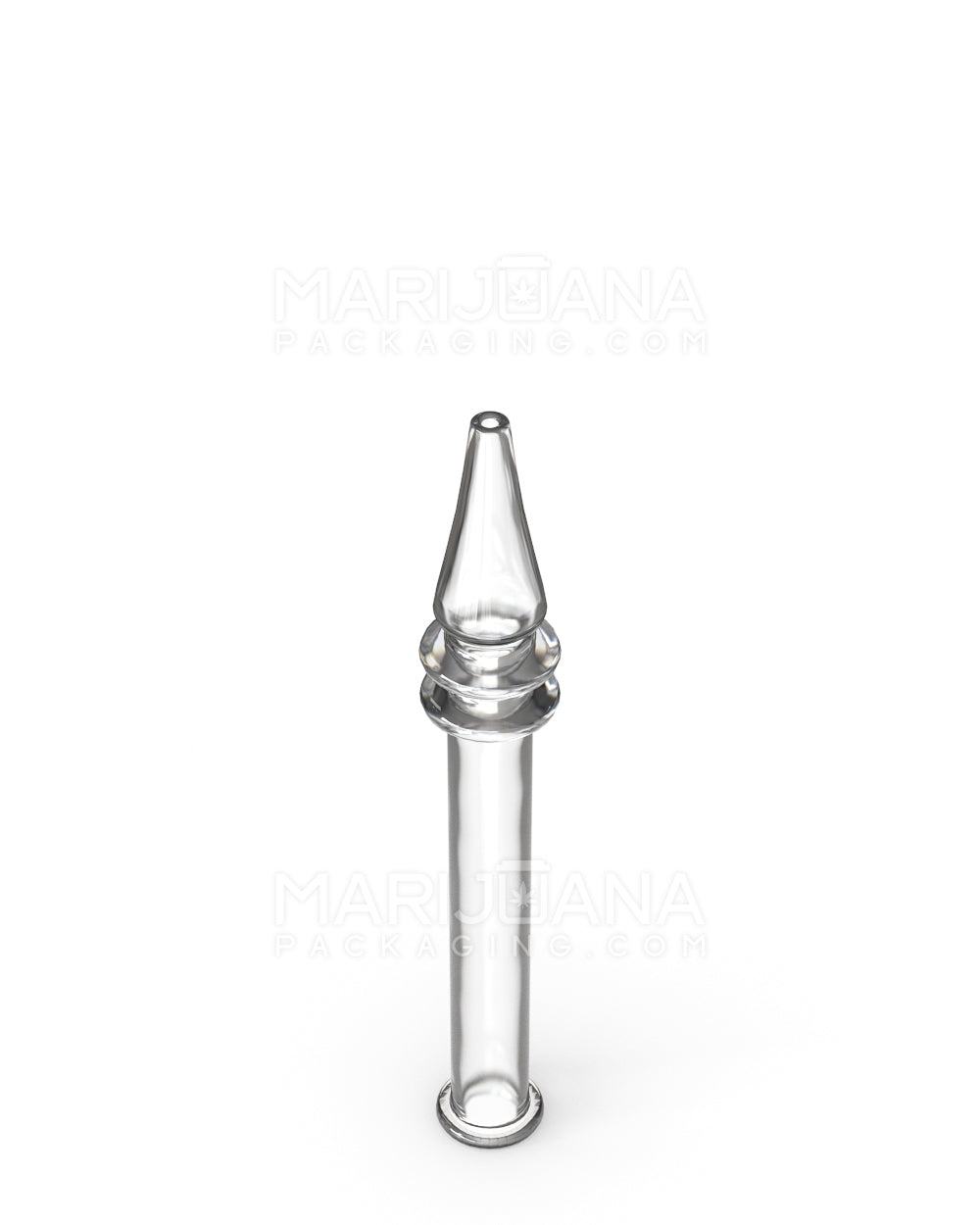 Full Quartz Nectar Collector Dab Pipe | 5in Long - 10mm Attachment - Clear - 2