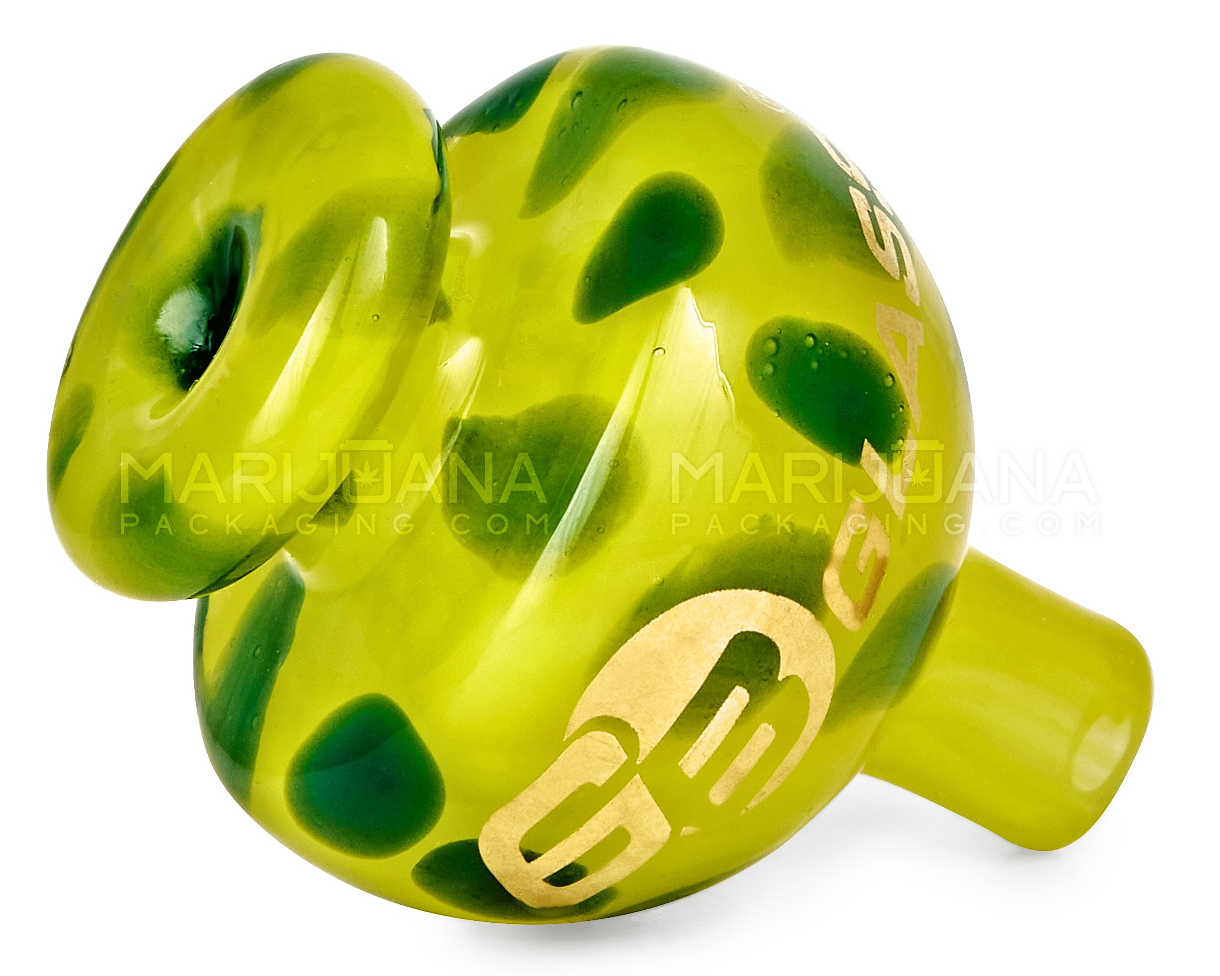 Spotted Mushroom Top Carb Cap | 25mm - Glass - Assorted - 2