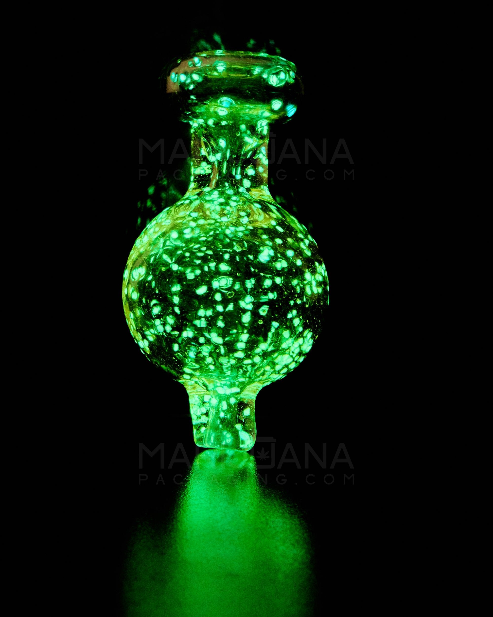 Glow-in-the-Dark | Bubble Carb Cap | 25mm - Glass - Assorted - 7