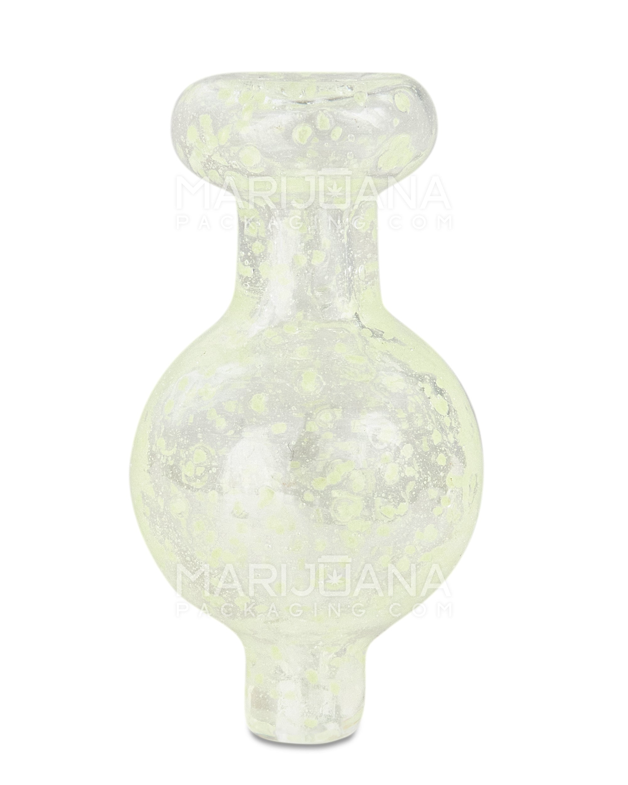 Glow-in-the-Dark | Bubble Carb Cap | 25mm - Glass - Assorted - 6