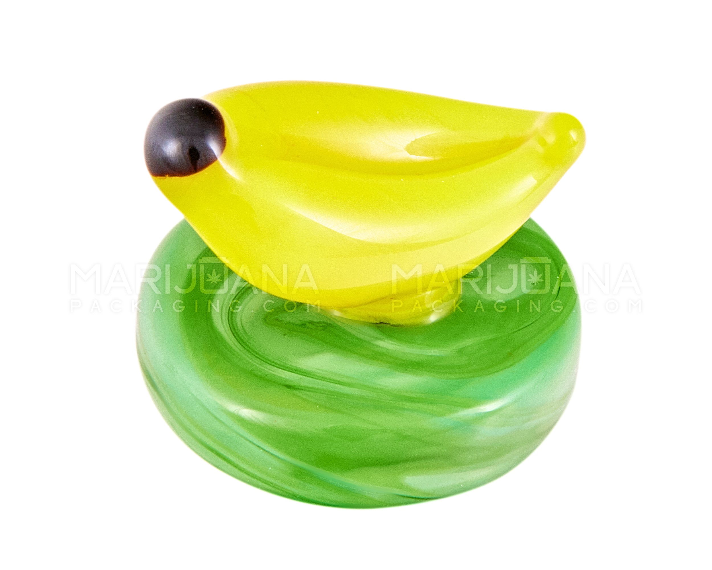 Double Banana Flat Carb Cap | 25mm - Glass - Yellow - 2