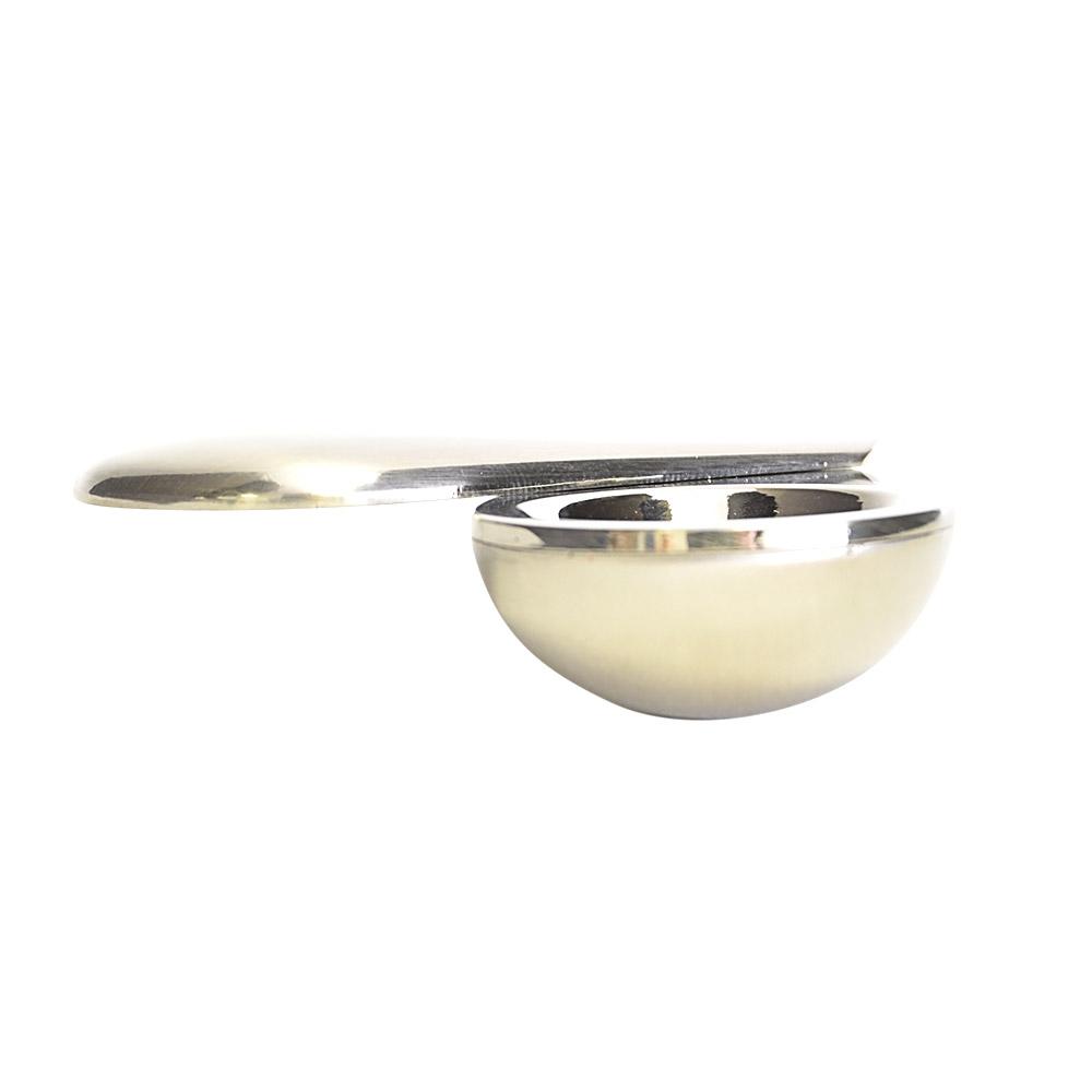 Swivel Lid Magnetic Spoon Hand Pipe w/ Carrying Case | 3.5in Long - Aluminum - Assorted - 4