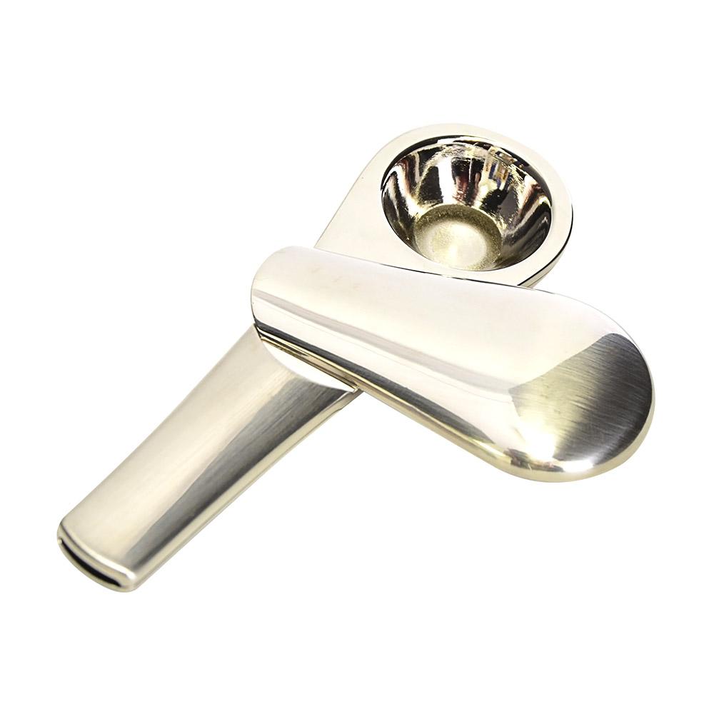 Swivel Lid Magnetic Spoon Hand Pipe w/ Carrying Case | 3.5in Long - Aluminum - Assorted - 6