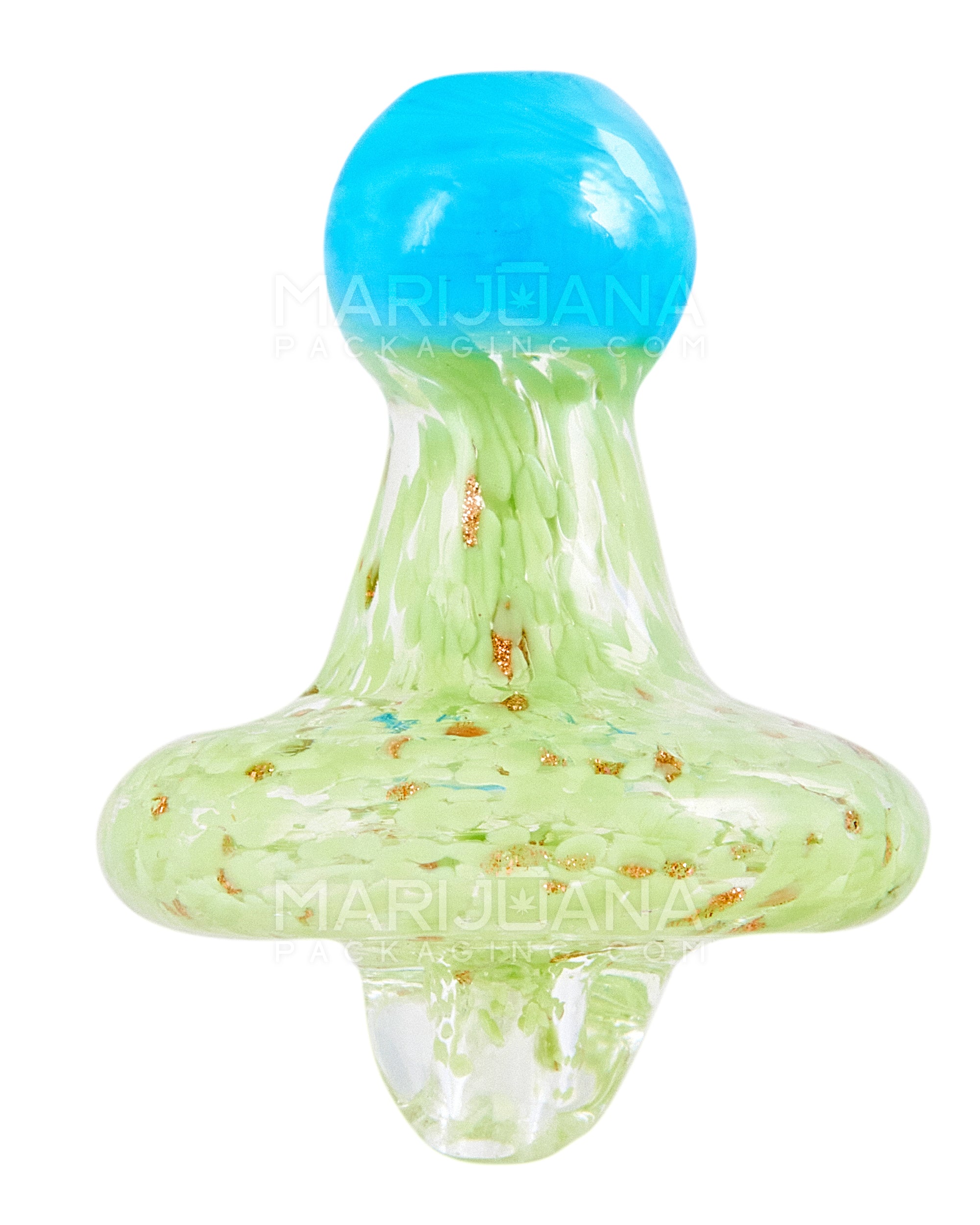 Frit Cone Directional Flow Flat Carb Cap | 30mm - Glass - Assorted - 5
