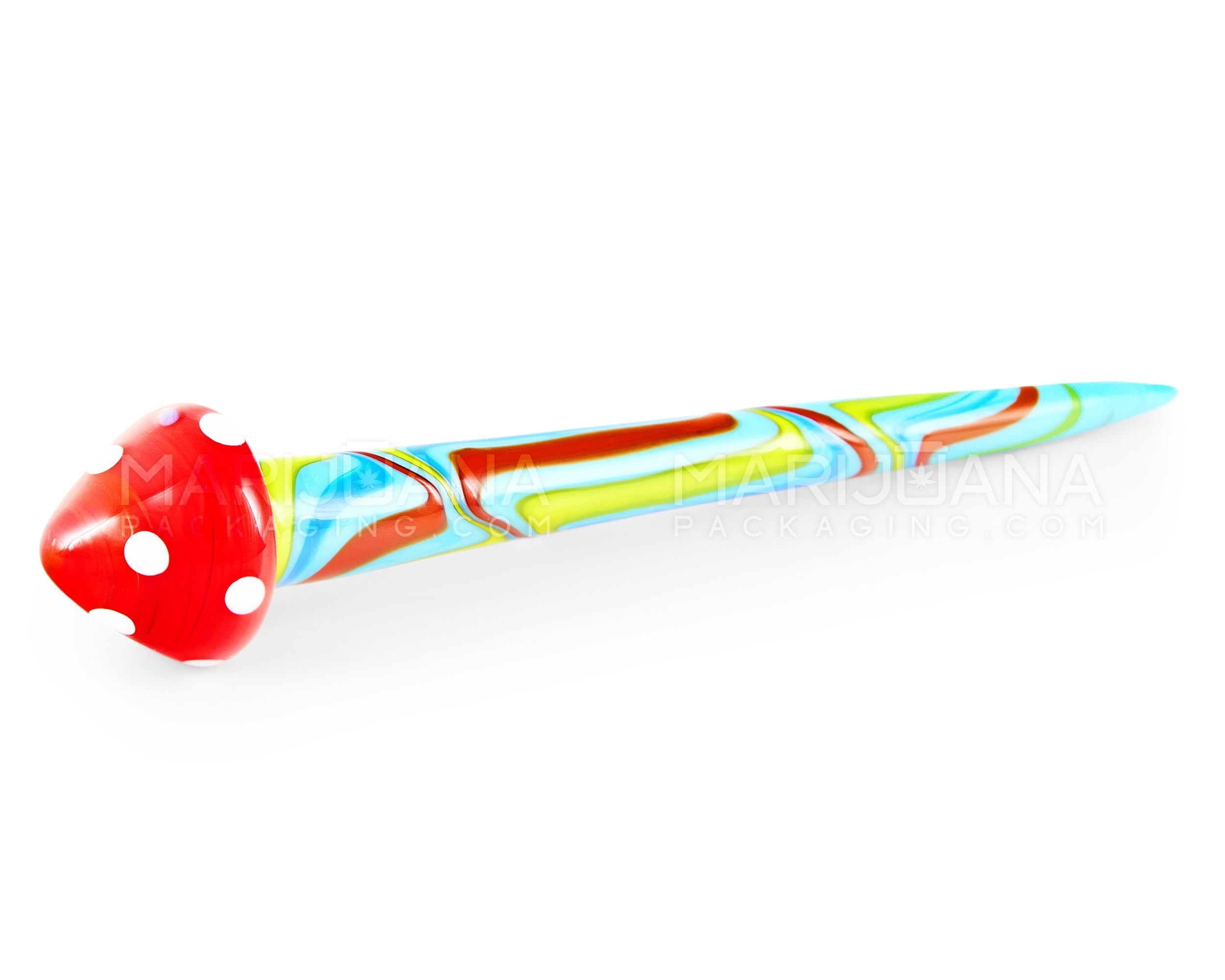 Mushroom Swirl Pointed Dab Tool | 5in Long - Glass - Assorted - 2