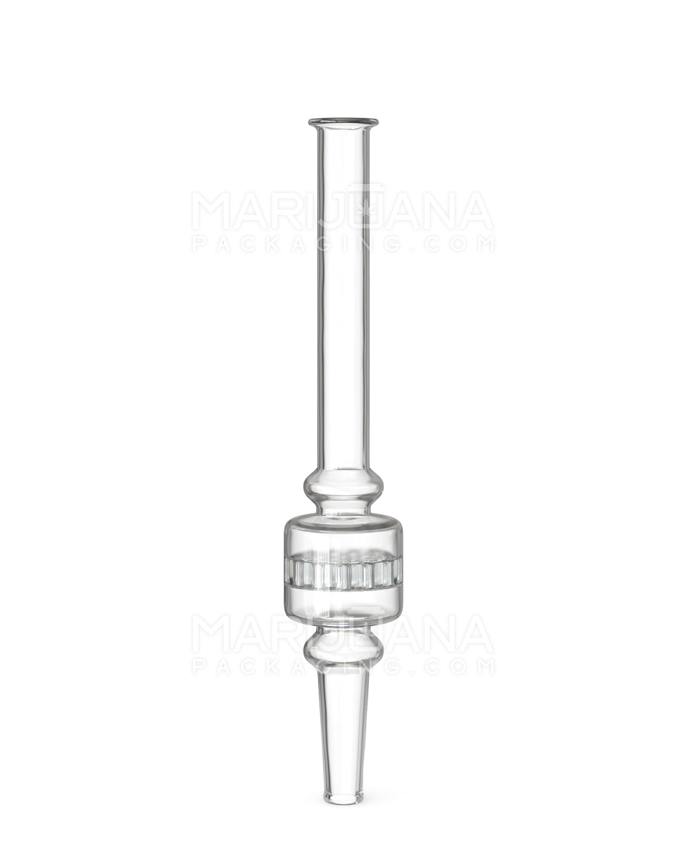 Honeycomb Percolator Dab Straw | 6in Long - Glass - Clear - 1