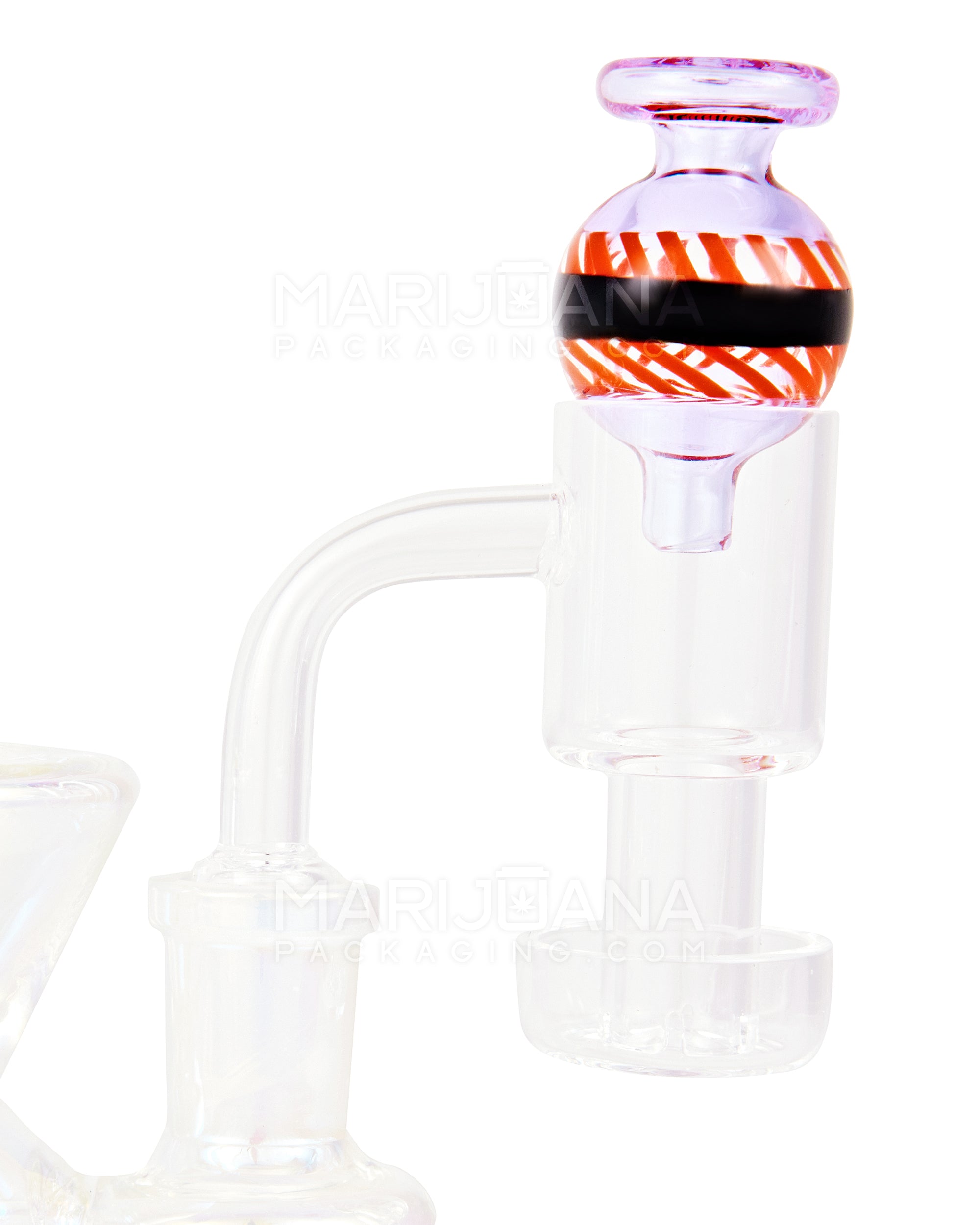 Striped & Swirl Bubble Carb Cap | 30mm - Glass - Assorted - 11
