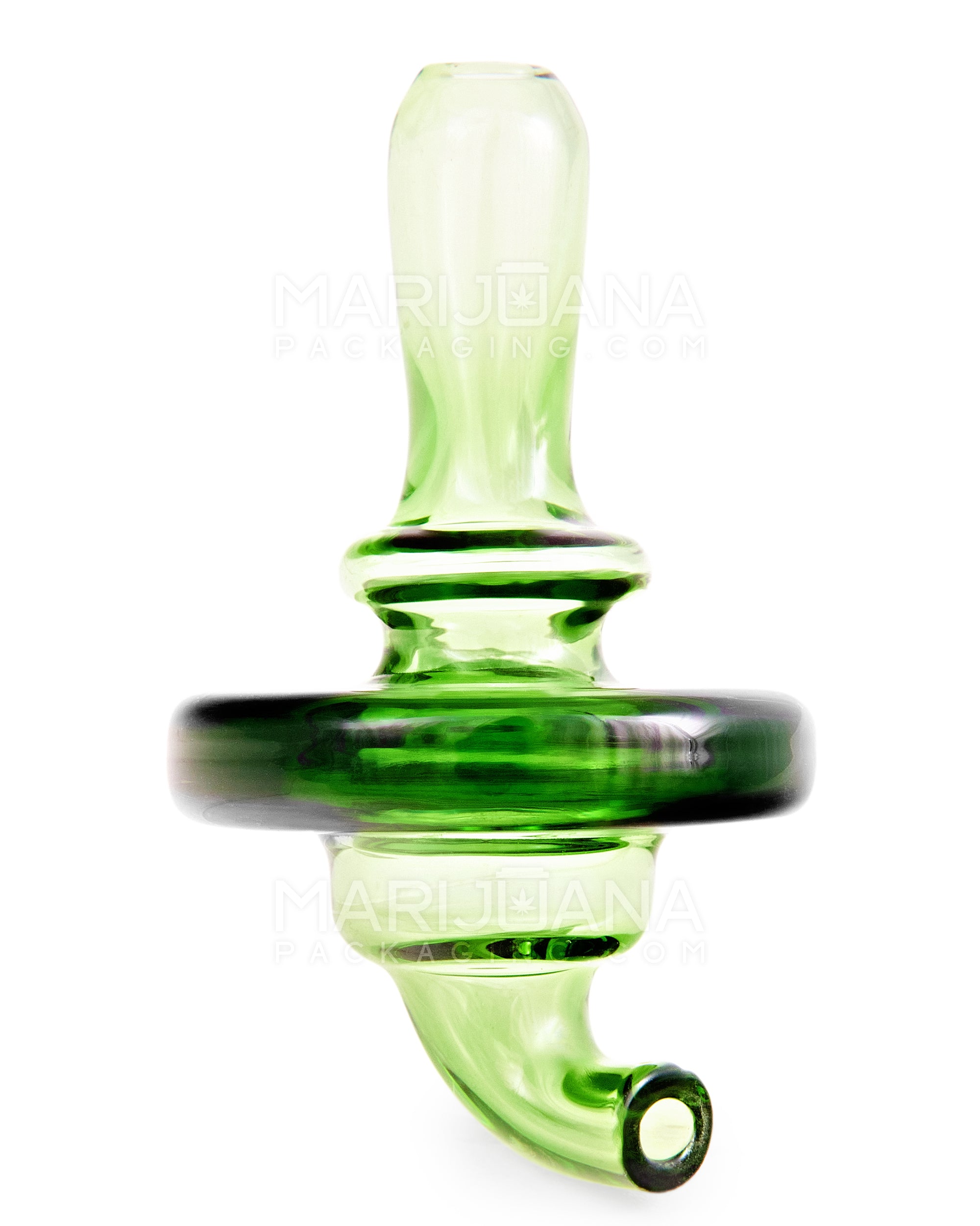 Ringed Directional Flat Carb Cap | 30mm - Glass - Assorted - 7