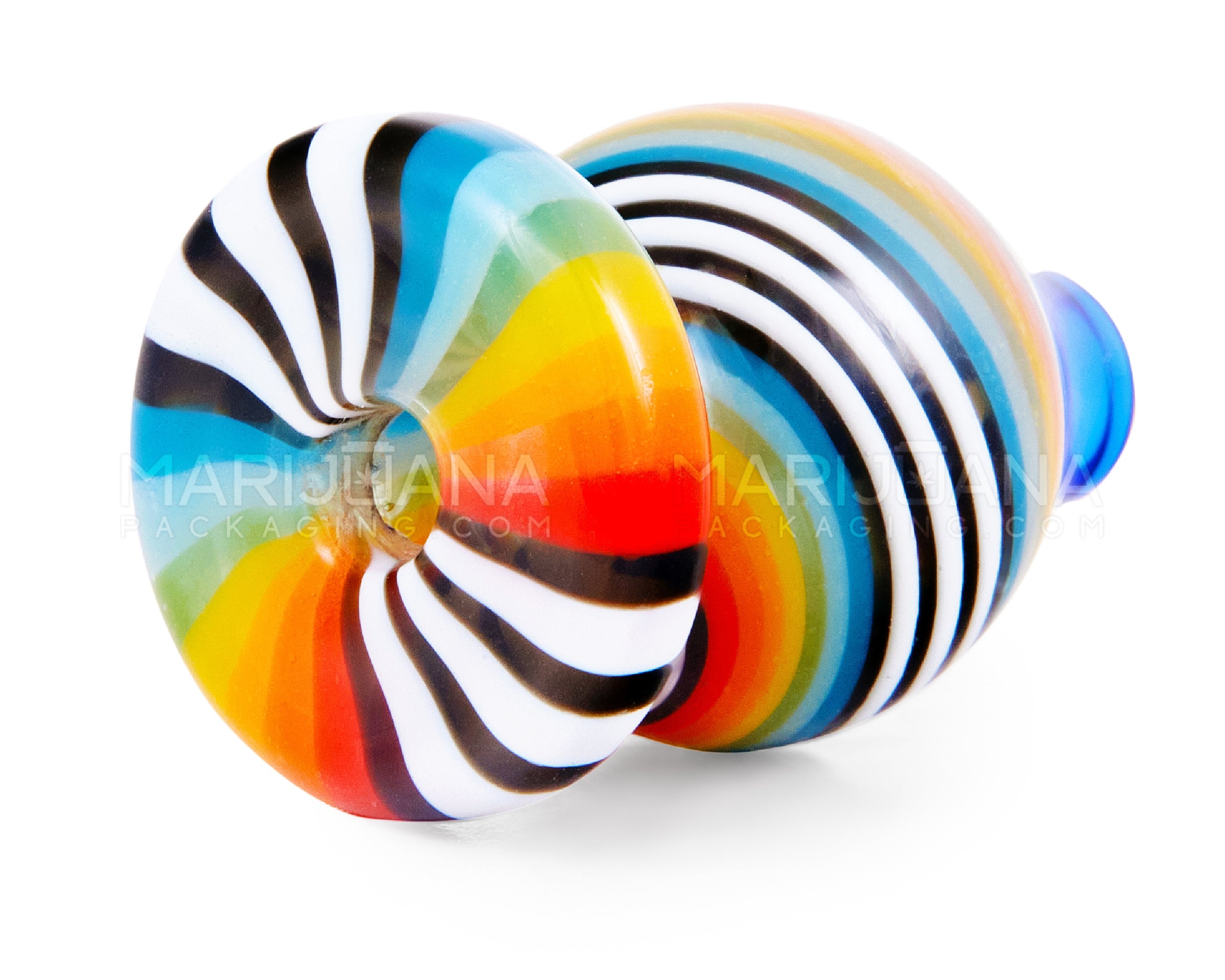 Wig Wag Bubble Carb Cap | 20mm - Glass - Assorted - 2