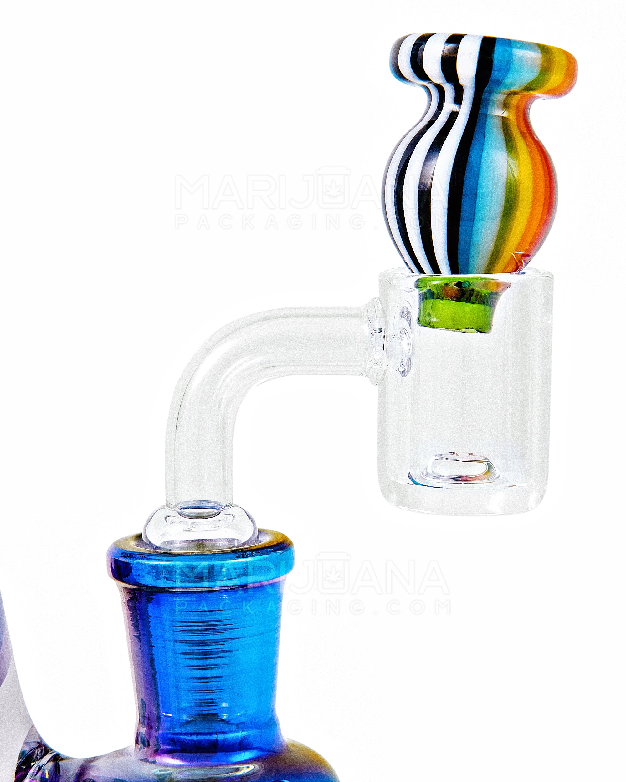 Wig Wag Bubble Carb Cap | 20mm - Glass - Assorted - 6