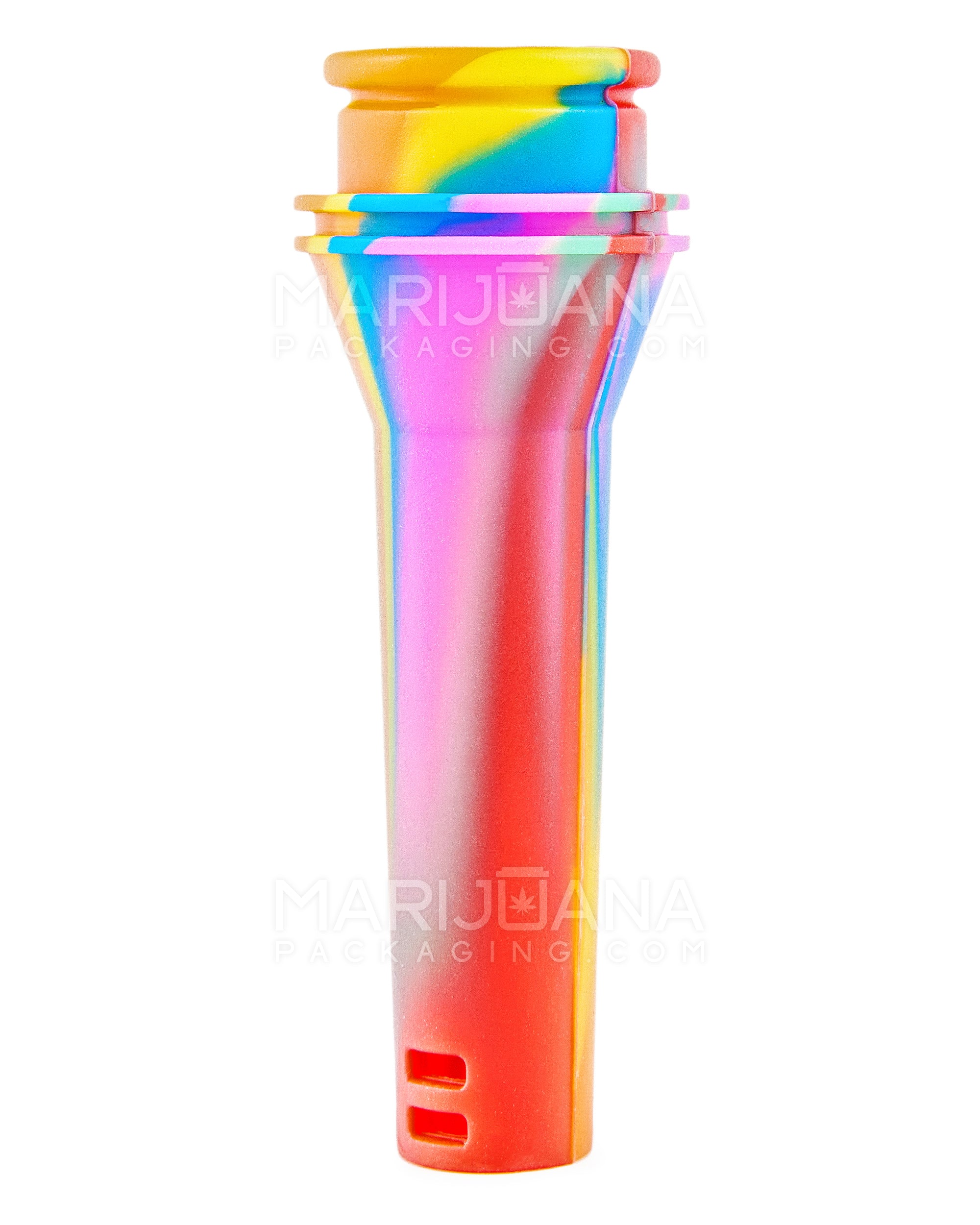 Assorted Glass & Silicone Ashcatcher | 3.5in Tall - 14mm & 18mm - Mixed - 9
