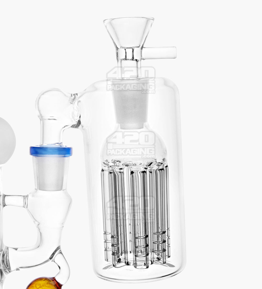 Assorted 8-Arm Tree Perc Glass Ashcatcher | 14mm  - 90 Degree - Male