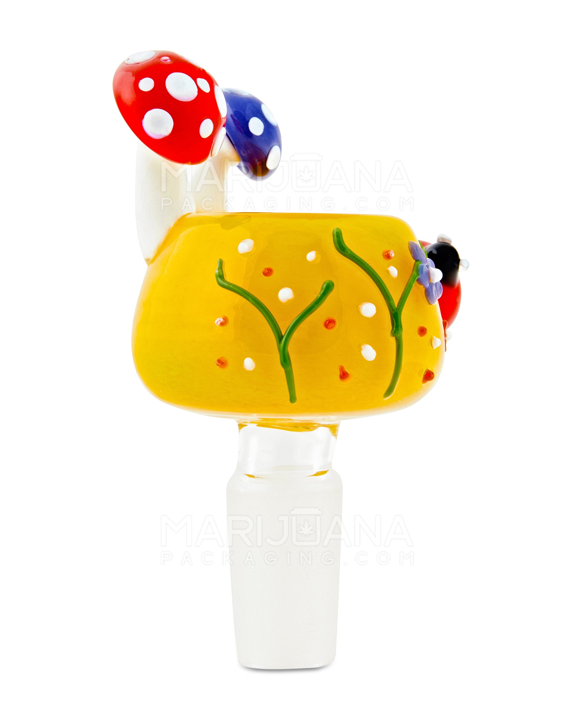 Mushroom Style Design Bowl | Glass - 14mm Male - Assorted