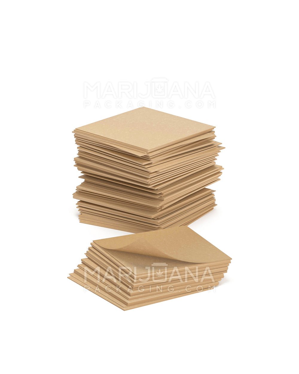 Non Silicone Coated Parchment Paper | 3in x 3in - Natural Brown - 1000 Count - 4