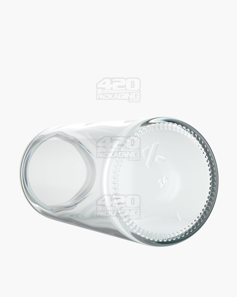 15oz Pollen Gear Kolossus Straight Sided 62mm Clear Glass Jars 30/Box - 4