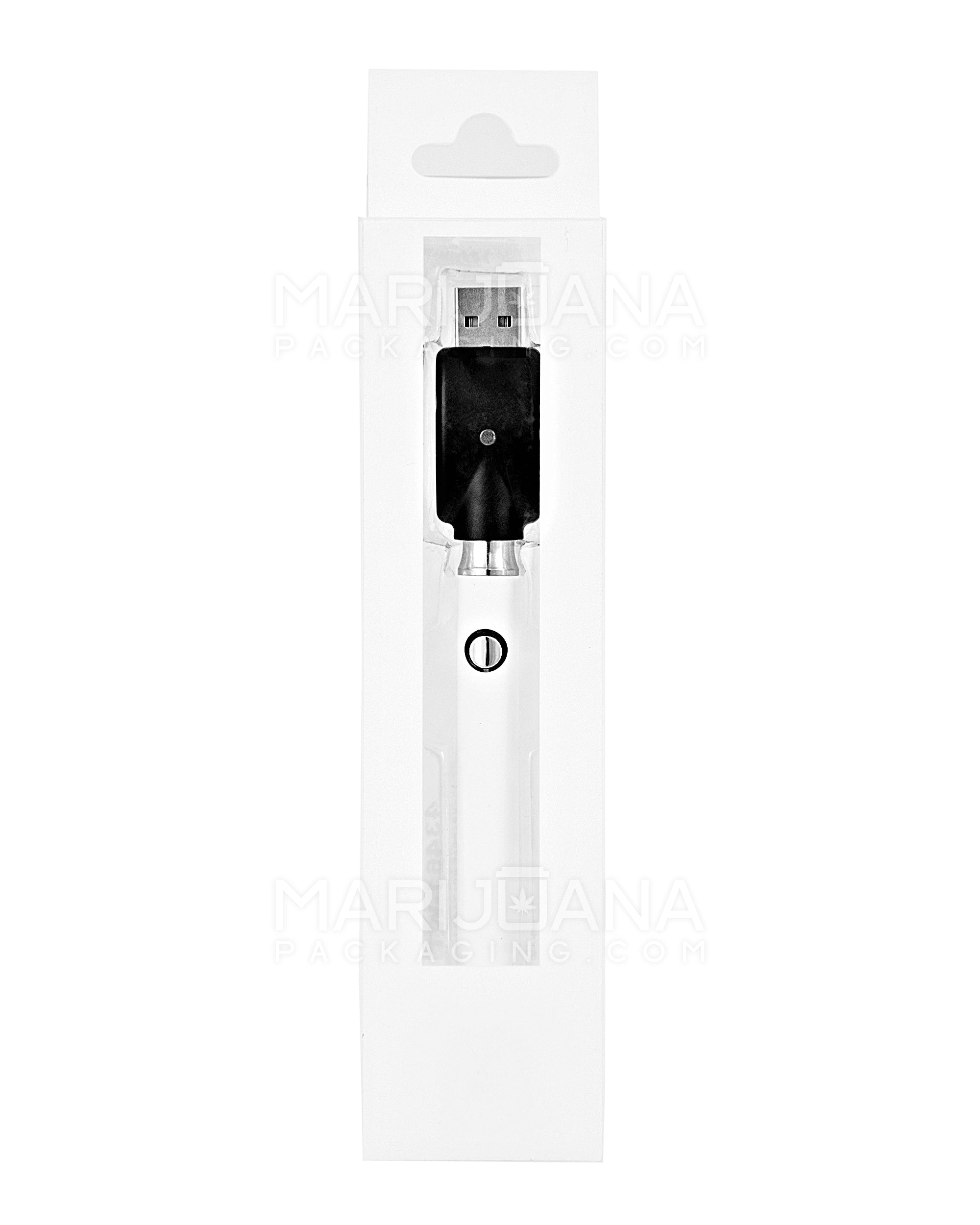 G2 | Adjustable Voltage Vape Battery with Compatible USB Charger | 400mAh - White - 510 Thread - 1