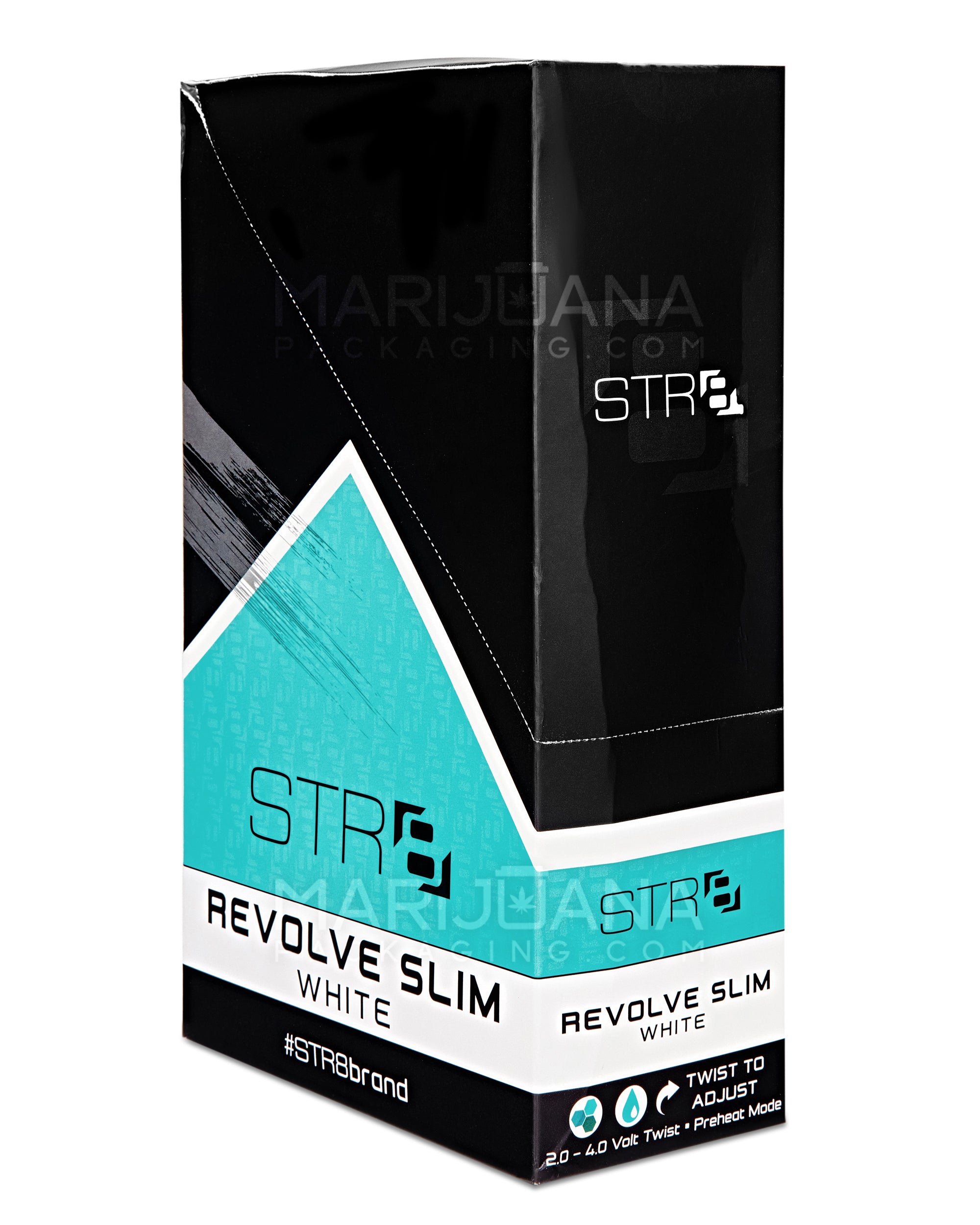 STR8 | Revolve Slim Vape Batteries with Charger | 320mAh - White - 10 Count - 3