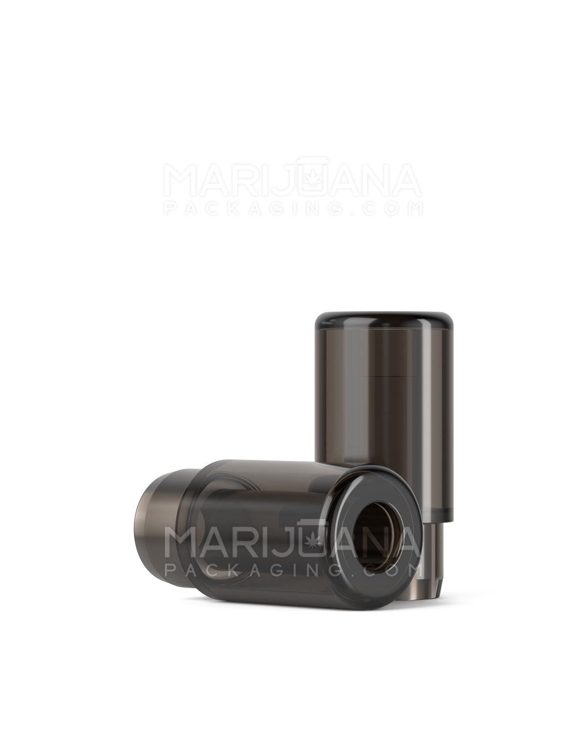 AVD | Barrel Vape Mouthpiece for Plastic Cartridges | Black Plastic - Press On - 600 Count - 1