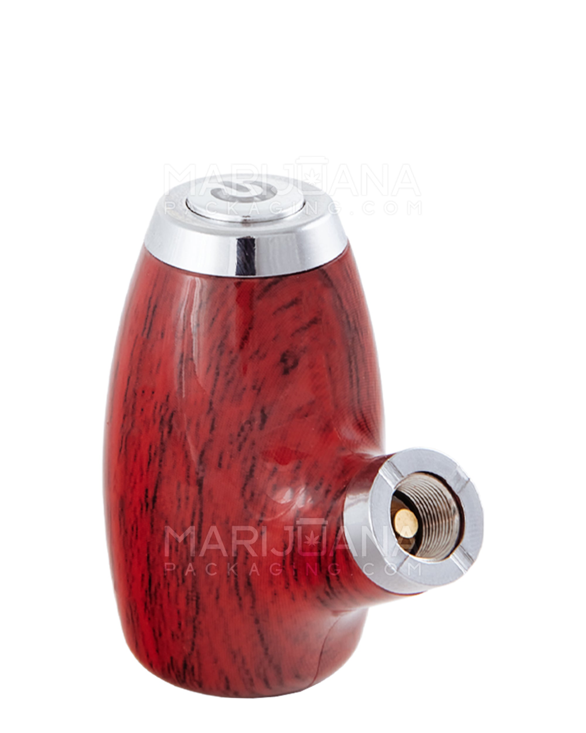 Variable Voltage "Old Man's Pipe" Shaped Vape Cartridge Battery | 900mah - Redwood Wood - 510 Thread - 9
