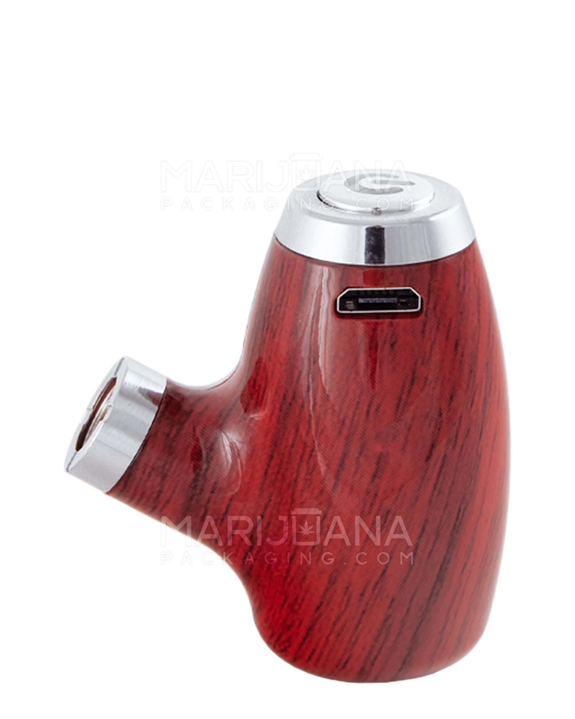 Variable Voltage "Old Man's Pipe" Shaped Vape Cartridge Battery | 900mah - Redwood Wood - 510 Thread - 7